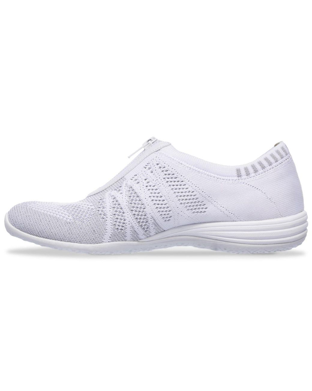 Skechers Unity Transcend Zip-up Sneaker in White | Lyst