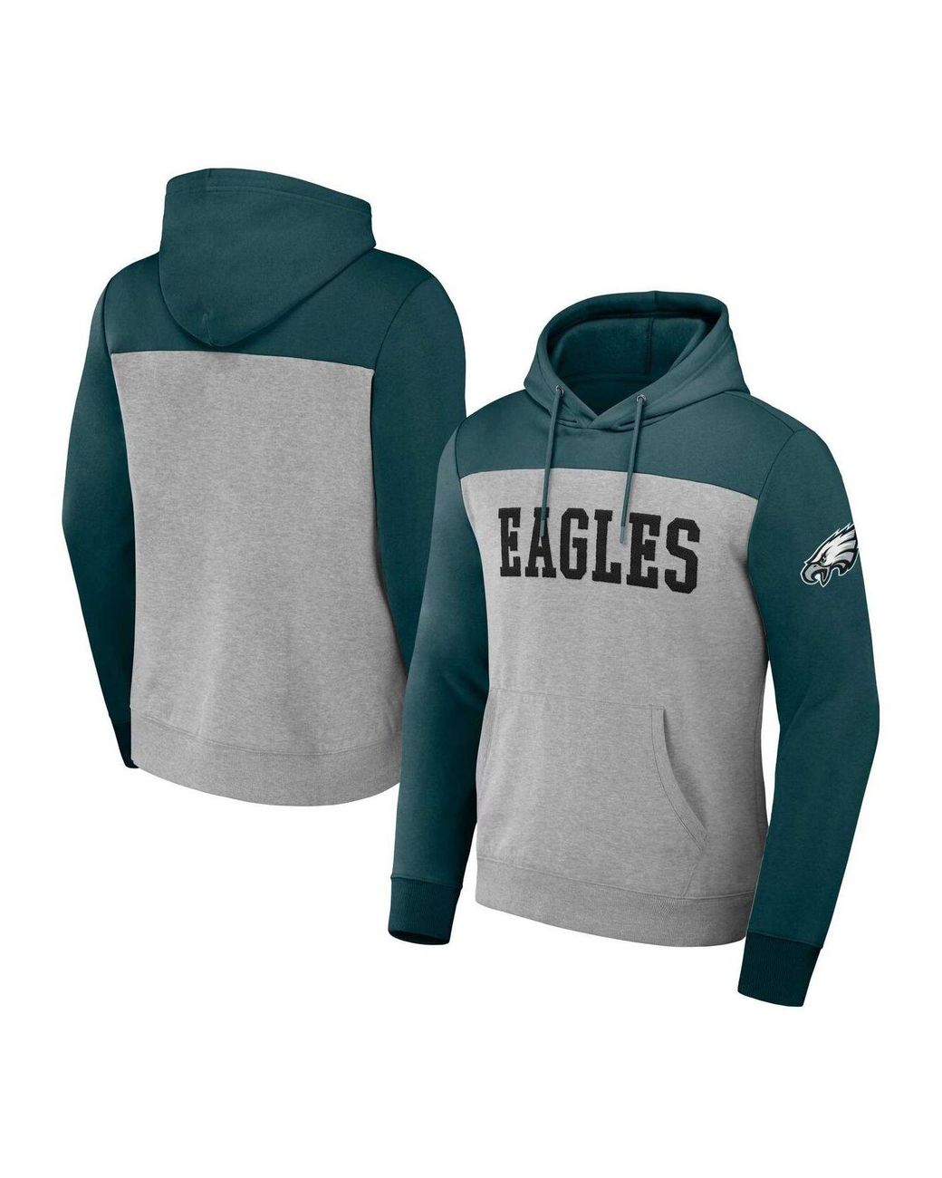 Fanatics Nfl X Darius Rucker Collection By Heather Gray Philadelphia Eagles  Color Blocked Pullover Hoodie in Green for Men