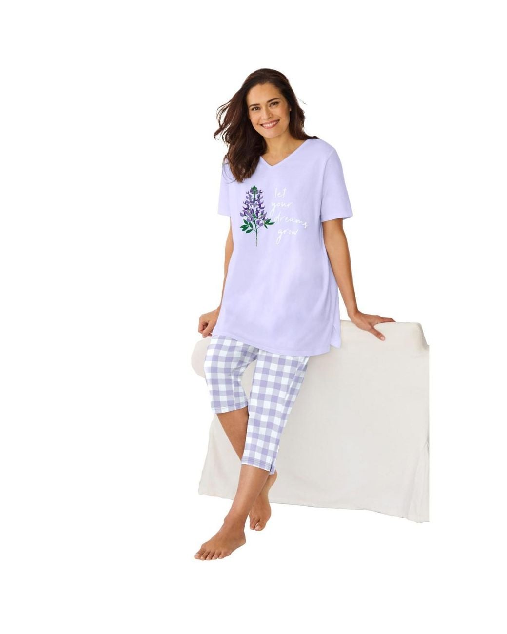 Only Neccessities White Only Necessities Capri Pajamas