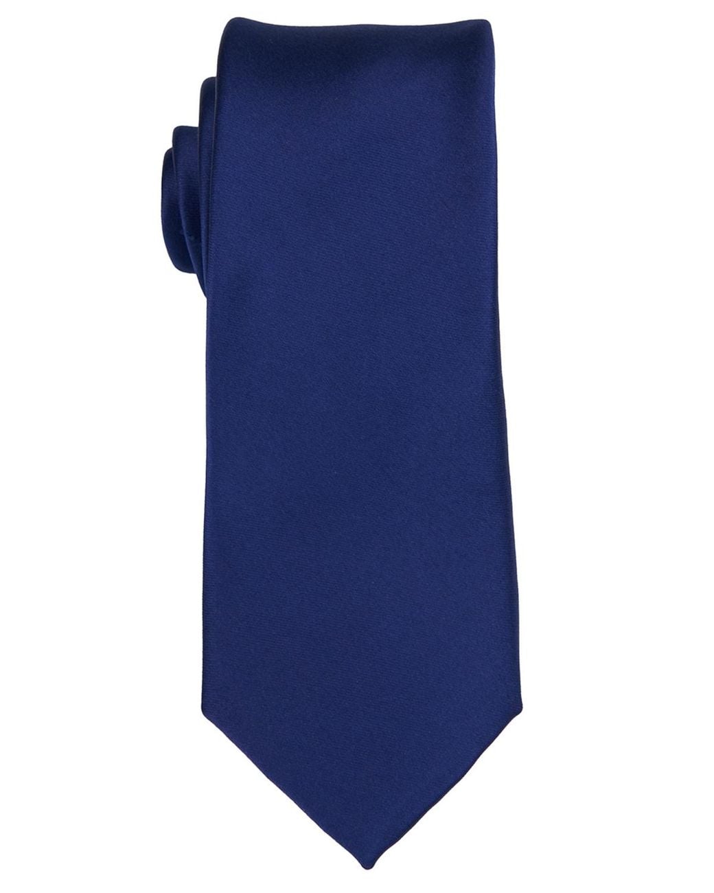 Con.struct Blue Satin Solid Tie for men