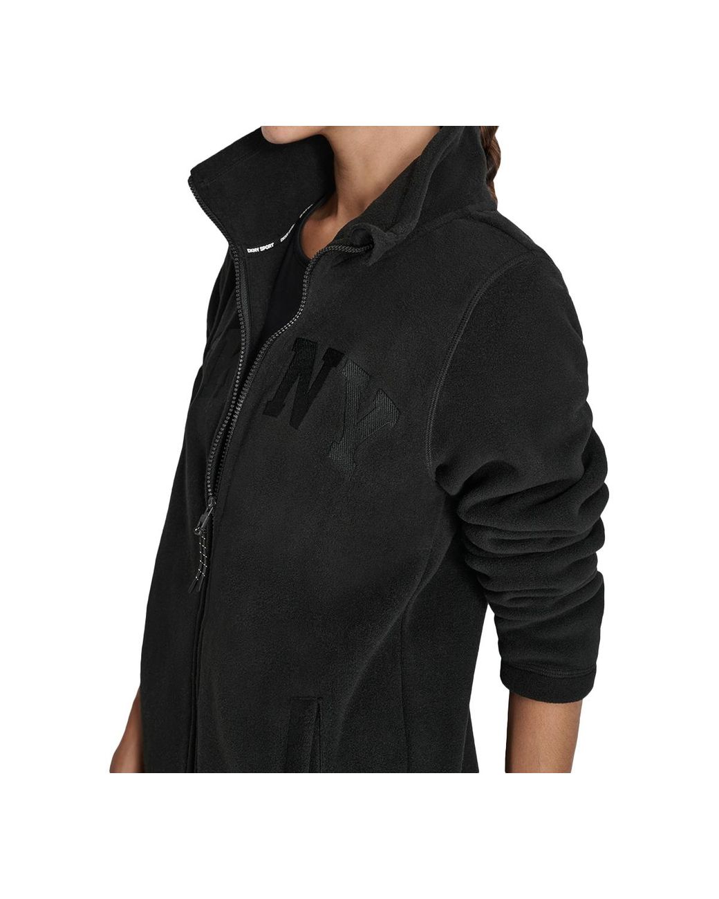 dkny-Black-Sport-Tech-Fleece-