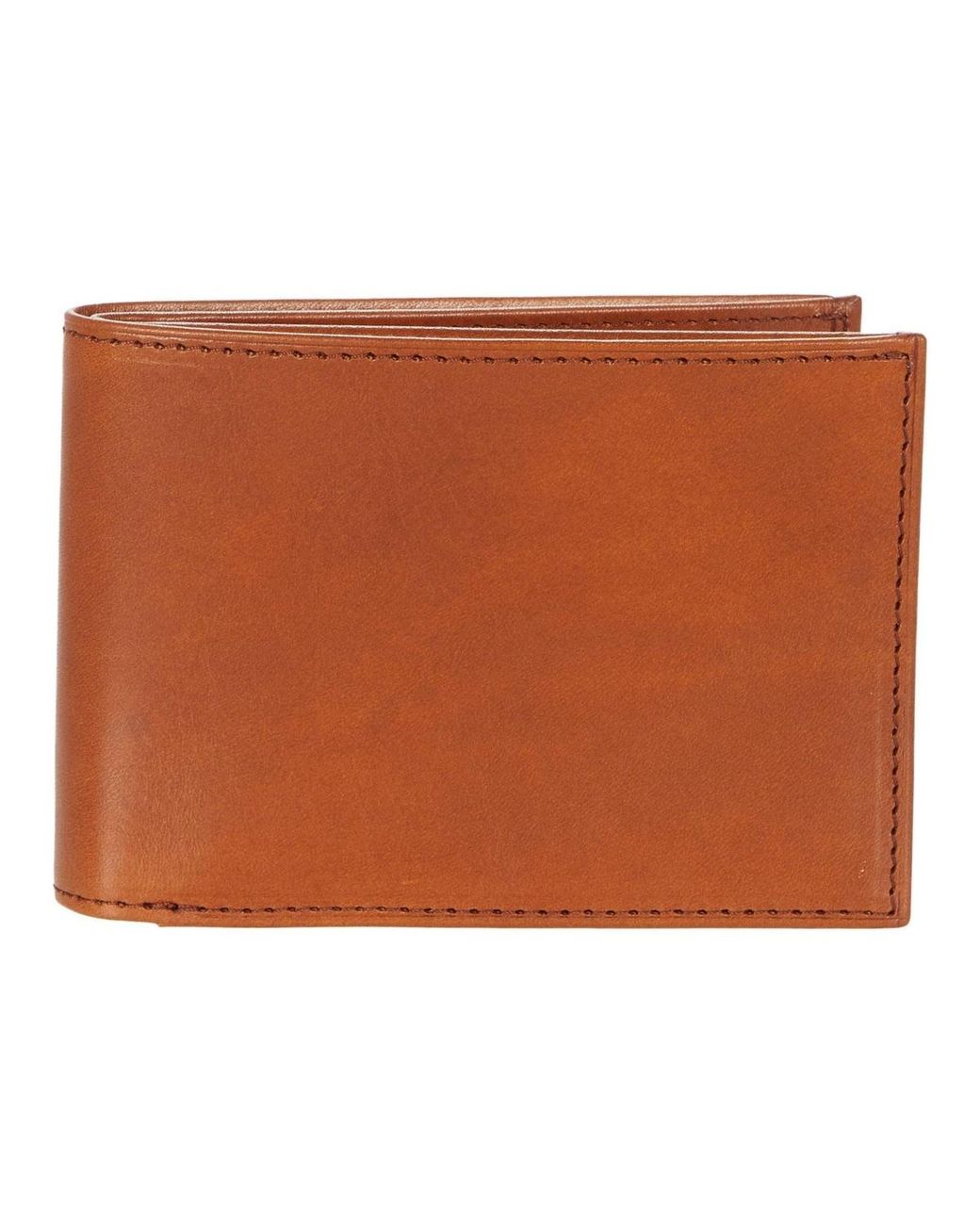 Bosca Brown Small Bifold Wallet for men
