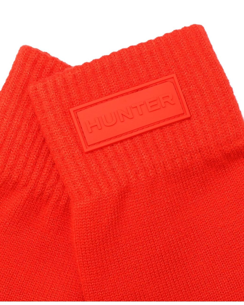 Hunter Red Cable Cuffed Gloves
