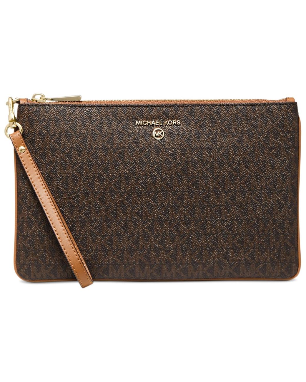 Brown michael kors shop wristlet