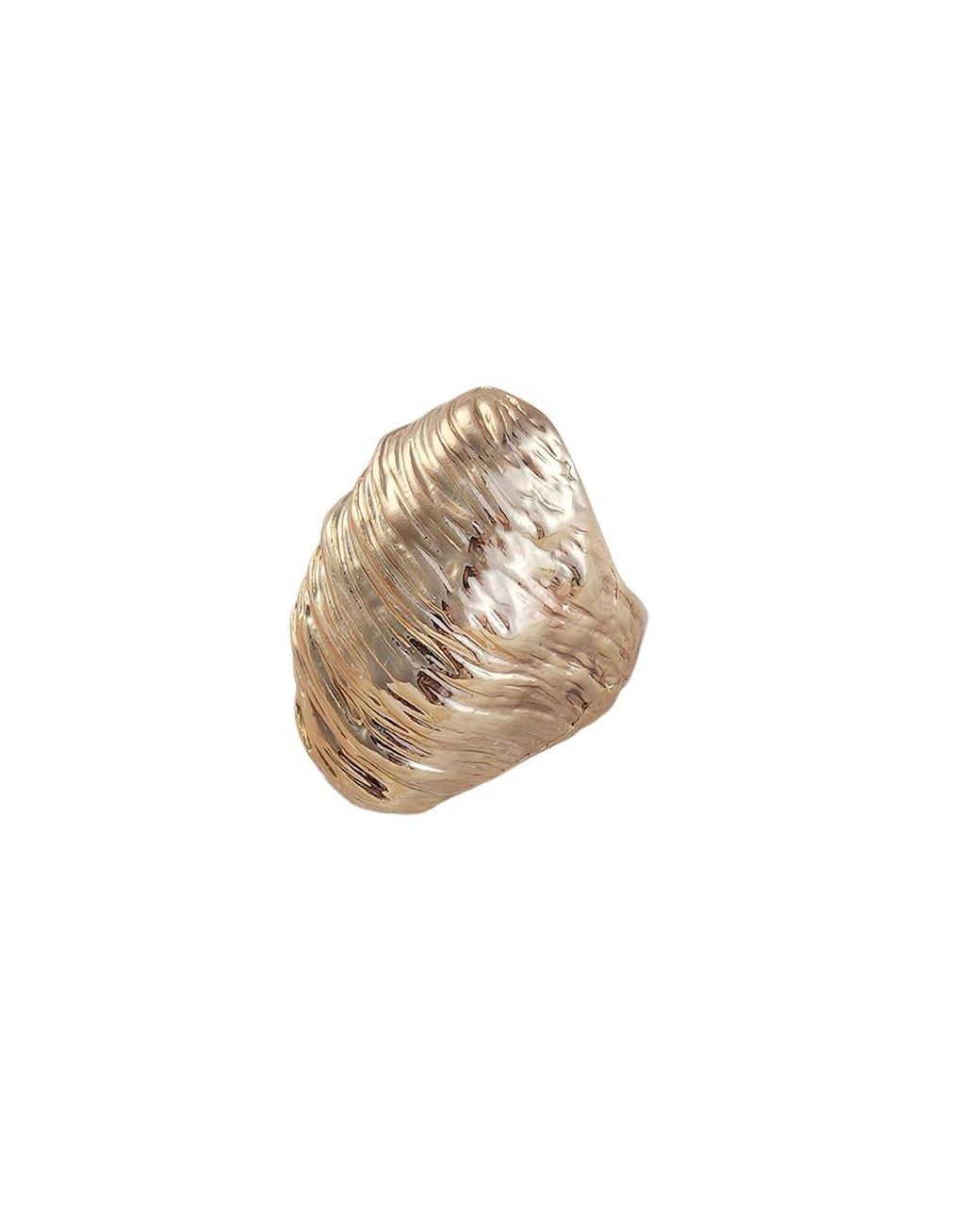 SOH Metallic The Whirlwind Statement Ring