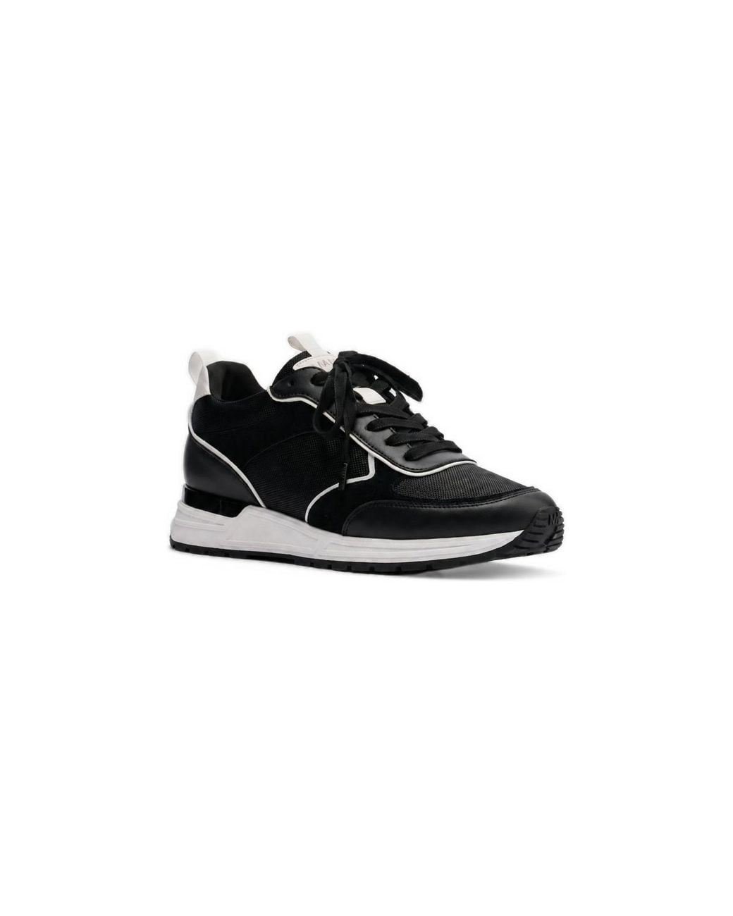 Mallet Black Bethnal Leather Suede Sneakers for men