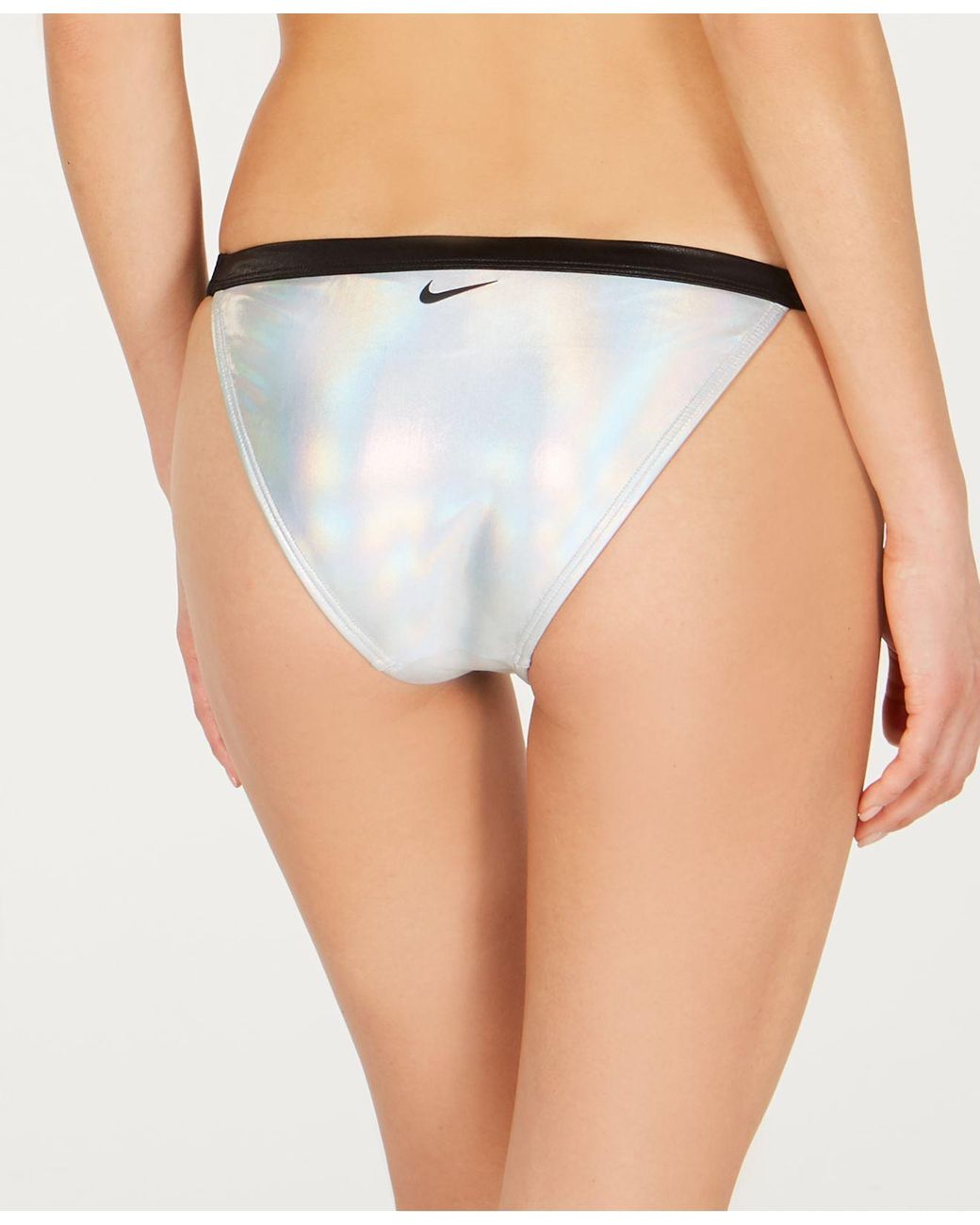 Nike Flash Cheeky Iridescent Bikini Bottoms | Lyst
