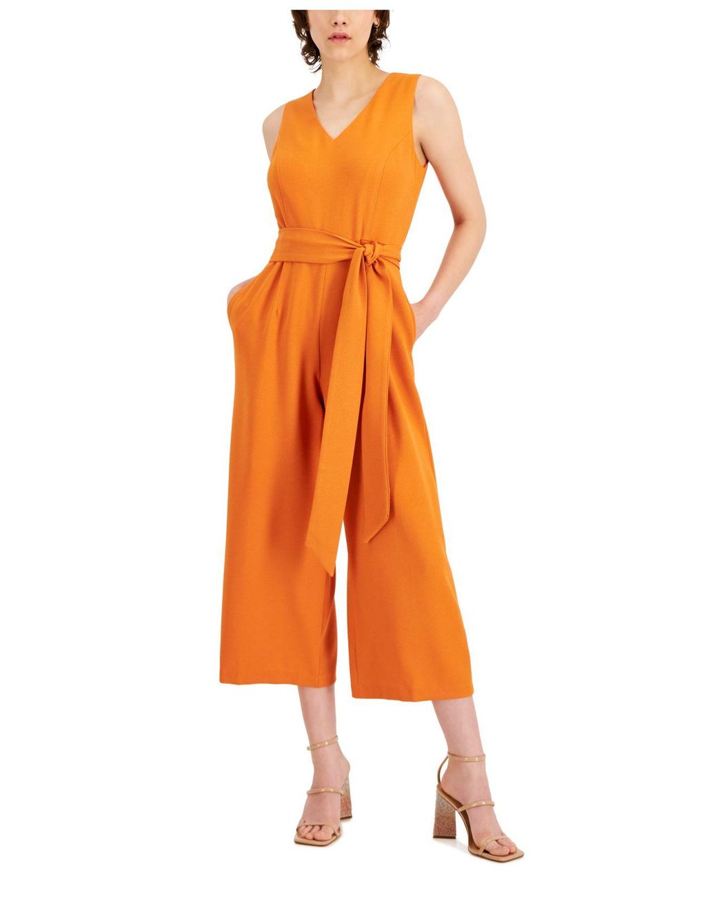 INC International Concepts Cropped Jumpsuit, Created For Macy's in