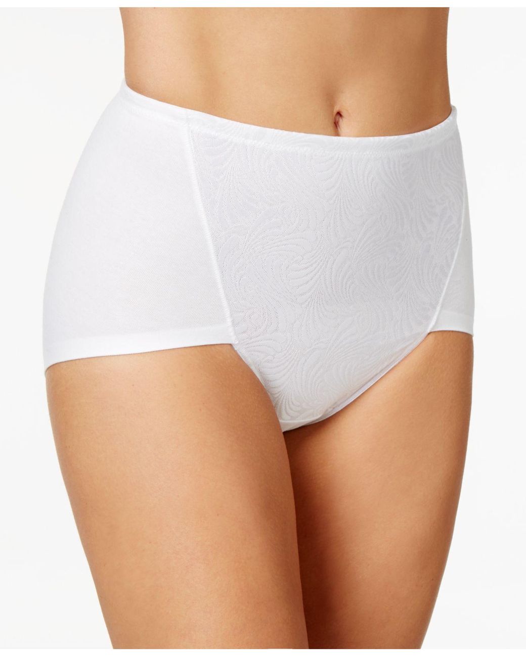 Bali 2pack Ultra Tummycontrol Cotton Brief Underwear Df6510 in White