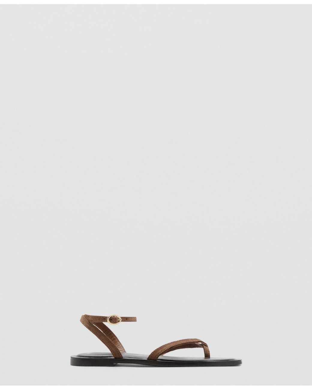 Mango White Crossed Straps Leather Als