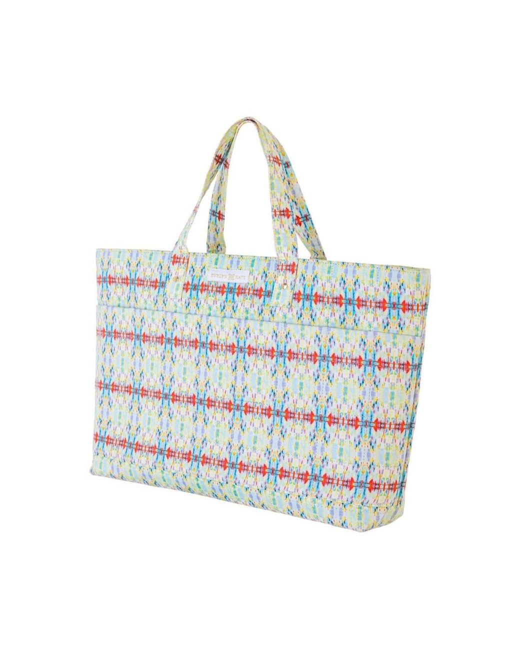 Evelyn & Kate Metallic Patterned Quilted Tote Bag