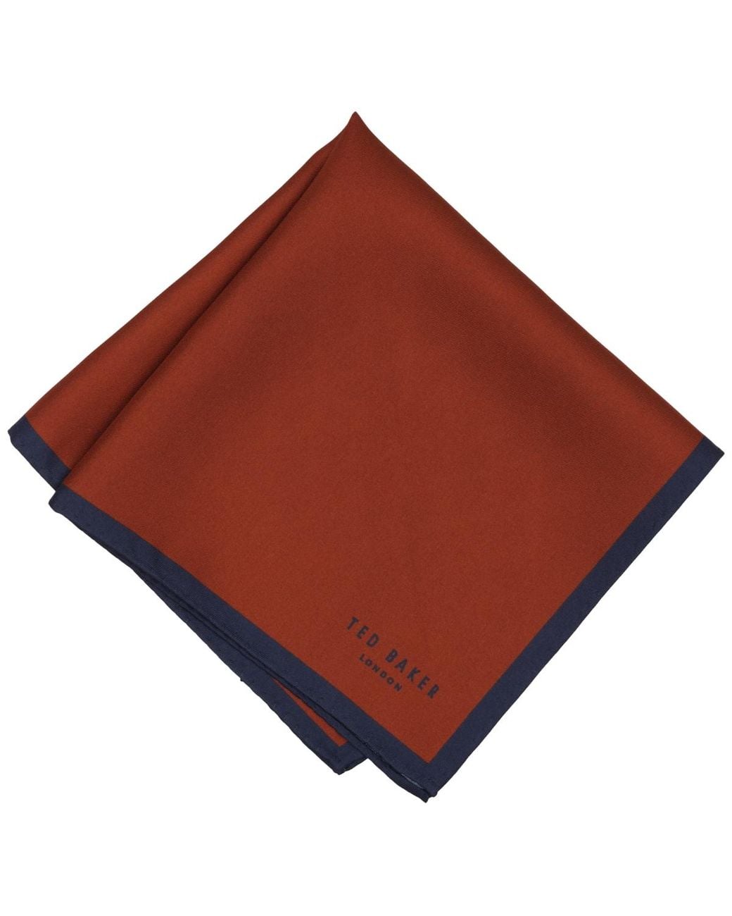 Ted Baker Red Ted Baker Solid Pocket Square for men