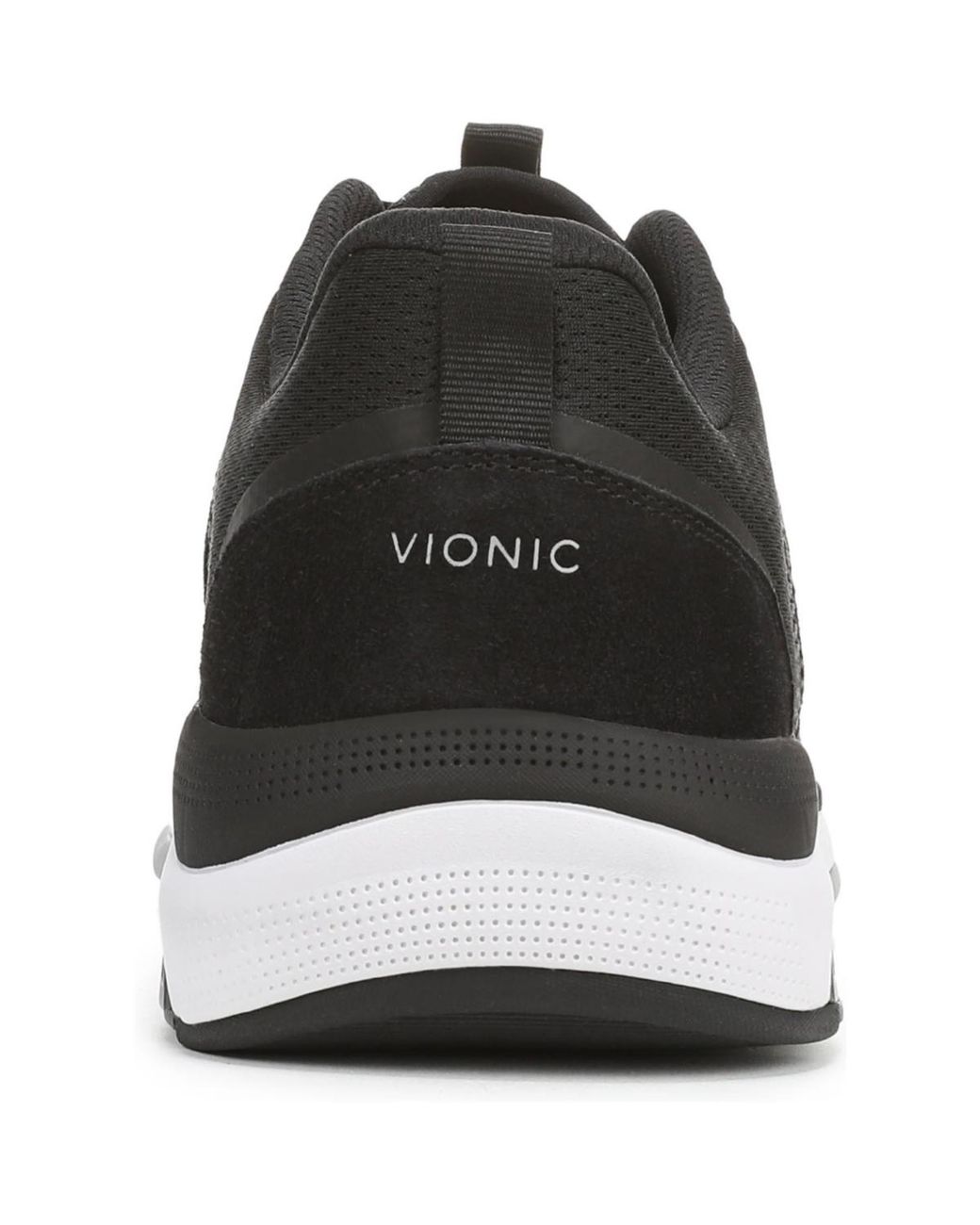 Vionic Black Walk Strider Knit Walking Shoes for men