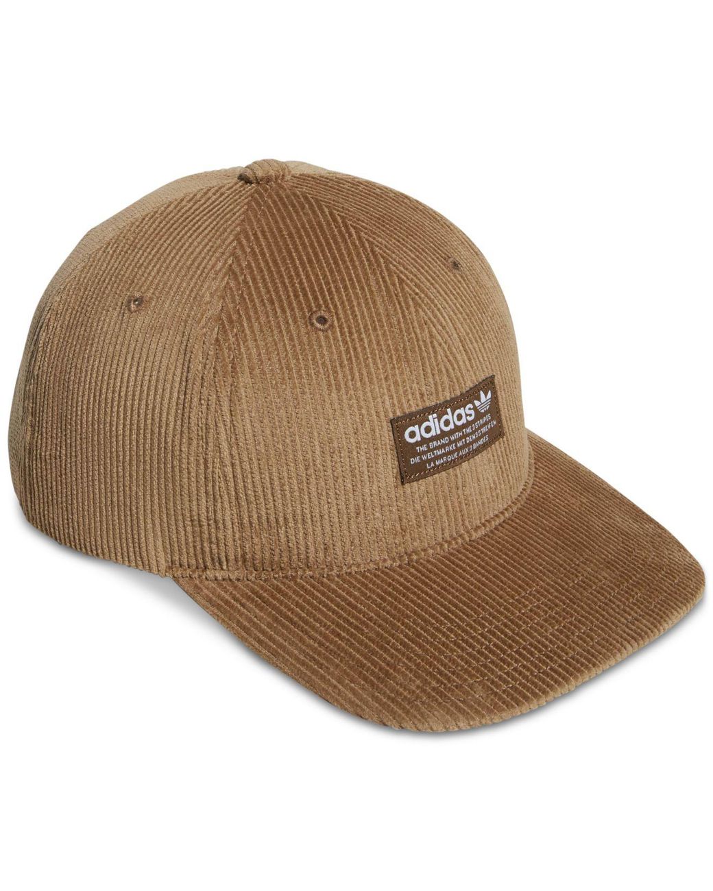 adidas Originals Corduroy Logo Hat in Brown for Men | Lyst