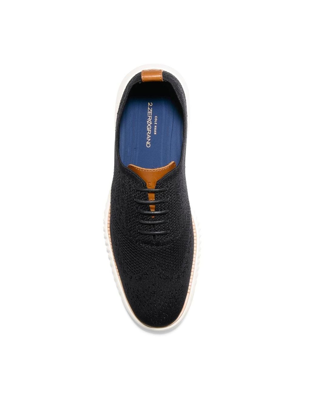 Cole Haan Black 2 Zero-grand Stitchlite Oxford Shoes for men