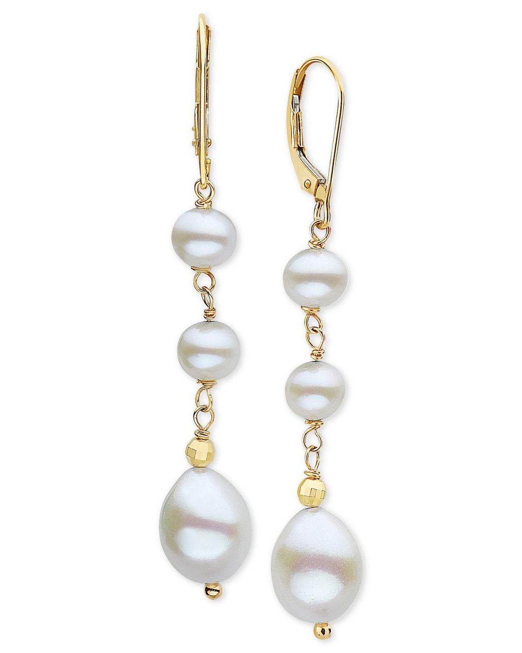 Effy Collection Effy® Cultured Freshwater Pearl (5-1/2 & 8mm) Drop ...