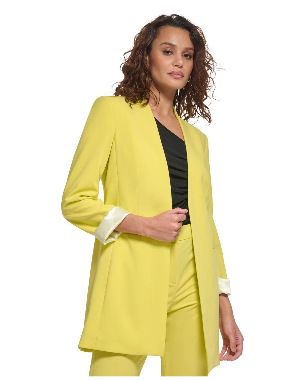Calvin klein hotsell yellow blazer