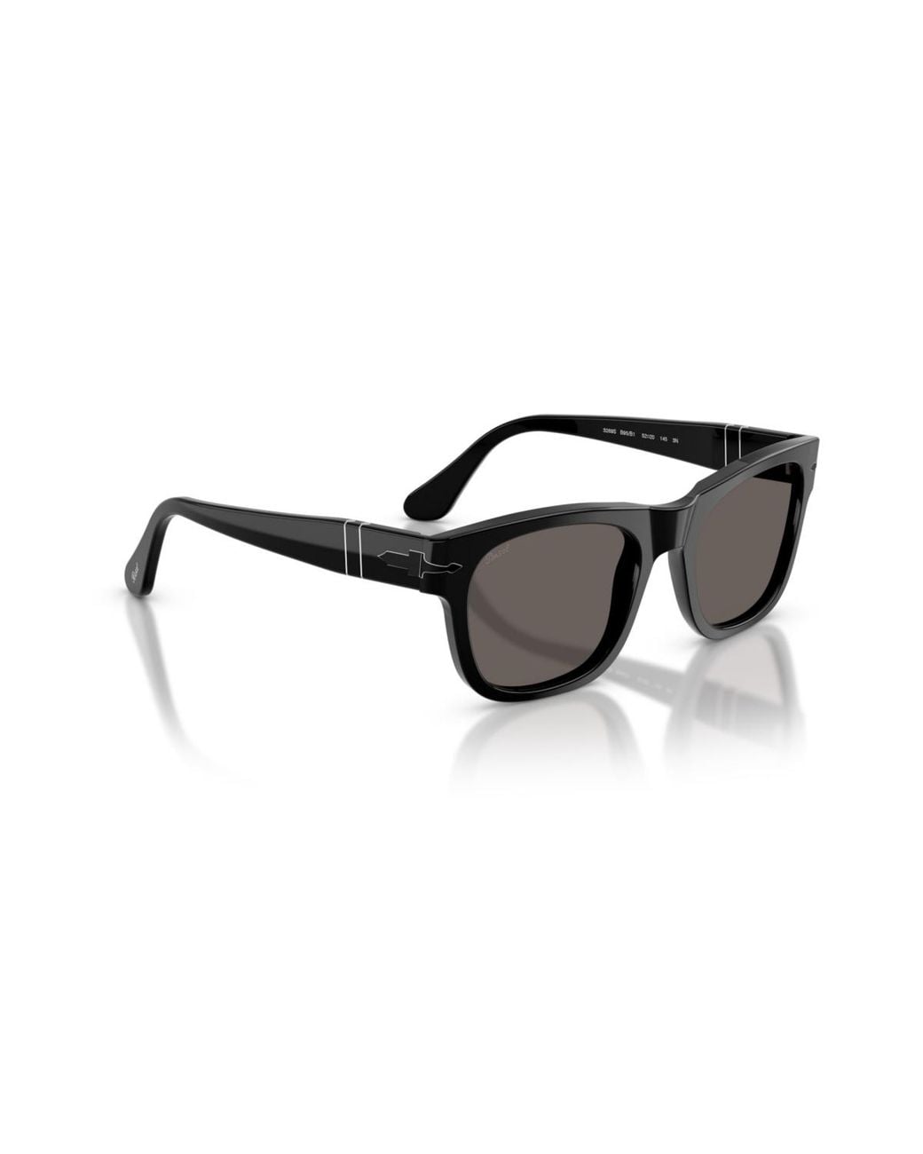 Persol Black Rectangle Sunglasses