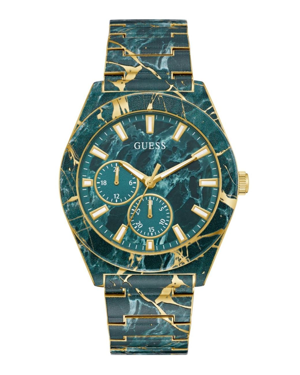 Guess Green Multi-function Watch for men