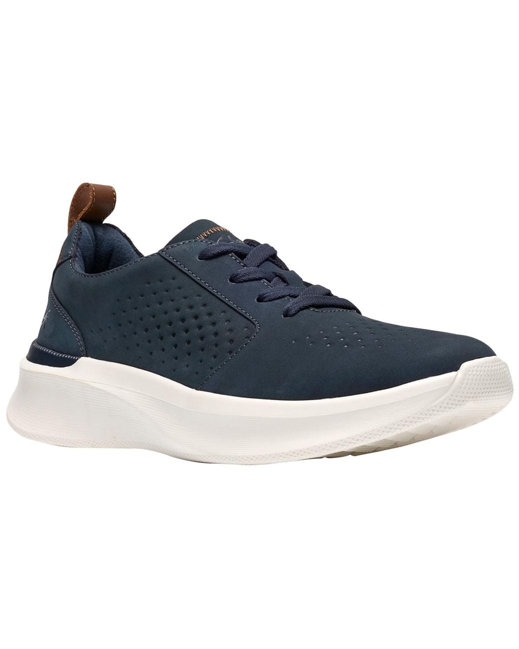 Clarks Blue Solevana Round Toe Sneakers for men