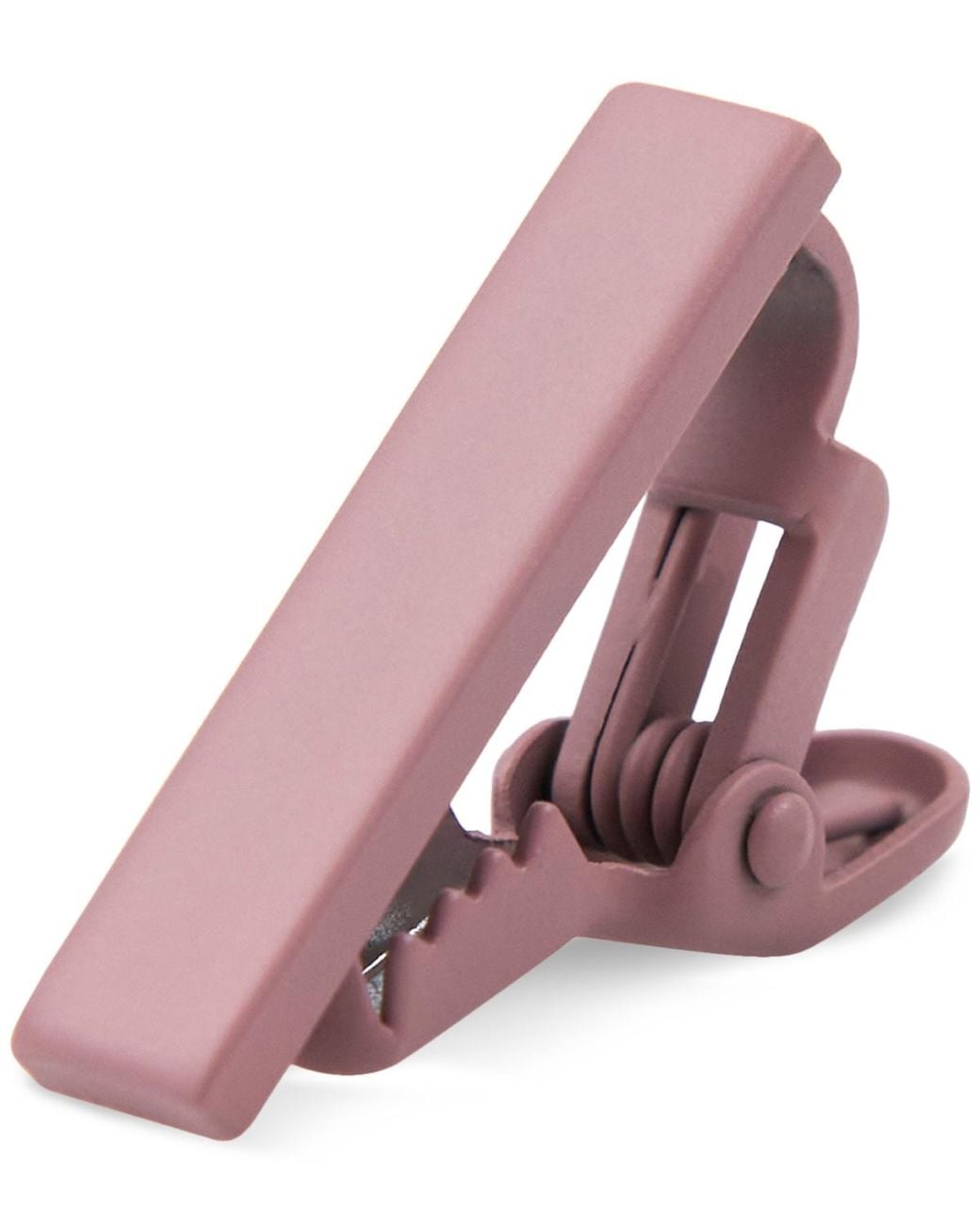 Con.struct Pink Solid Rose Quartz 1" Tie Bar for men