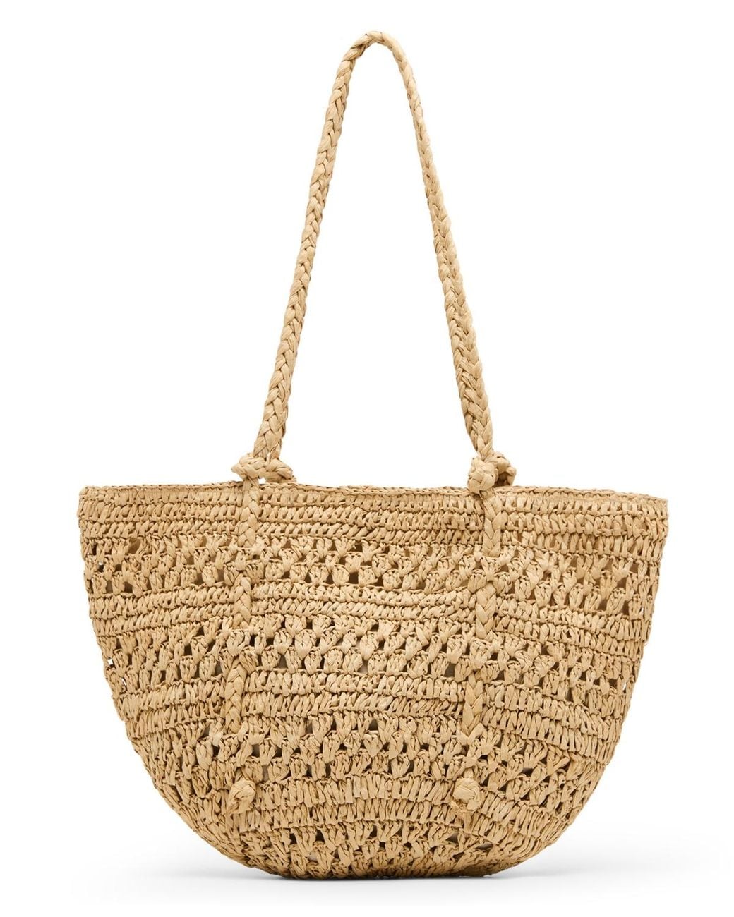 Steve Madden Metallic Btydes Raffia Shopper