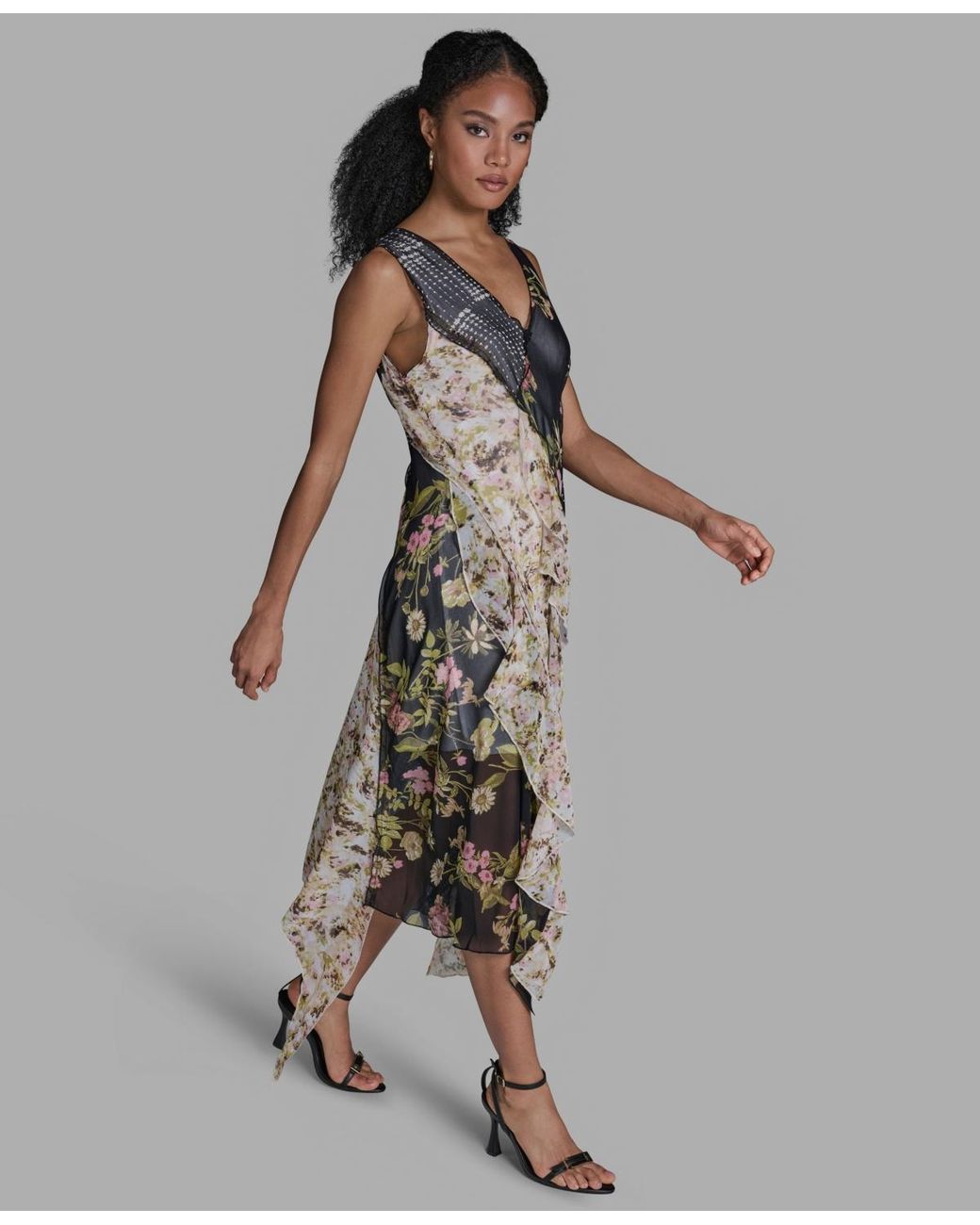 bcbgeneration ruffled fit & flare dress BCBGeneration High-Low Maxi Dress, 14 / Orange