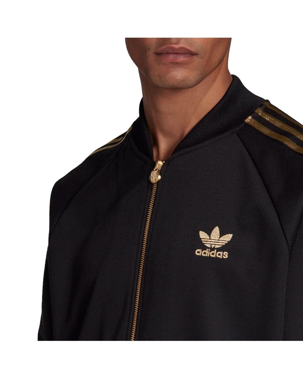 adidas Sst 24k Track Jacket in Black for Men | Lyst