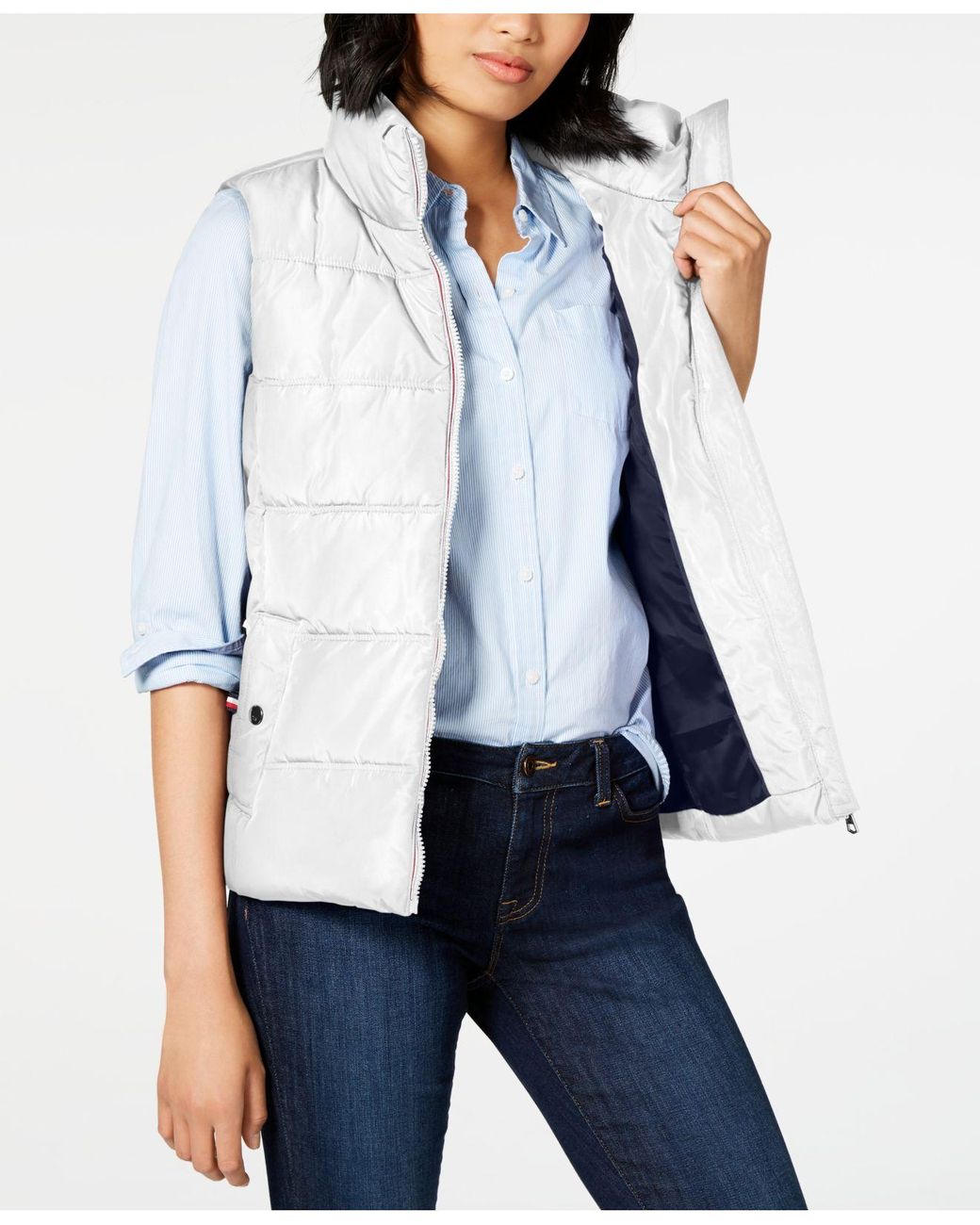 tommy hilfiger white vest