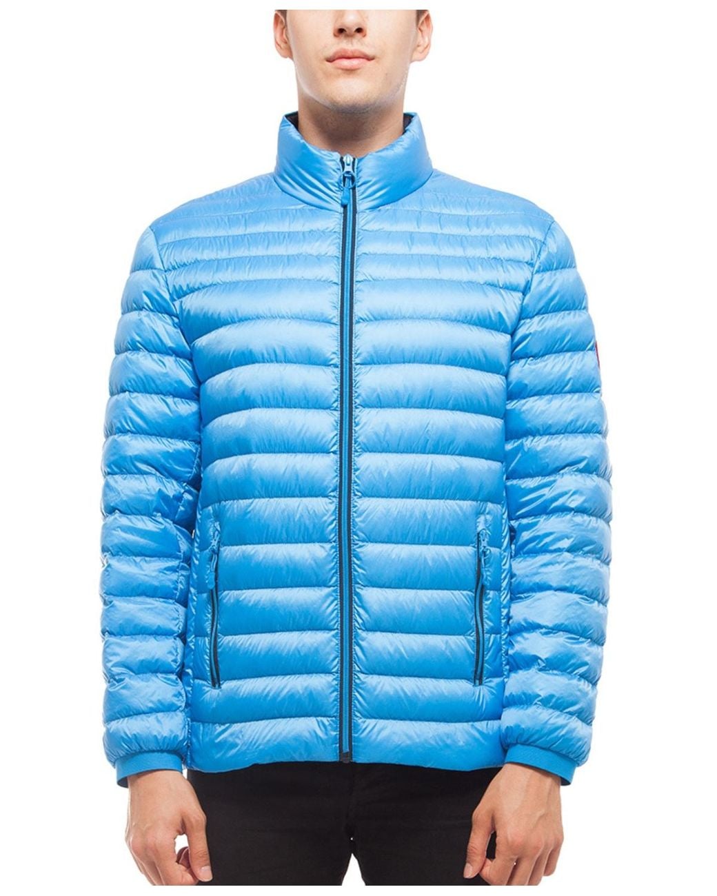 Rokka&Rolla Blue Ultra-light Packable Down Jacket for men