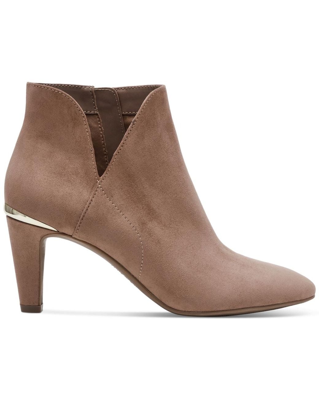 Anne Klein Brown Annabelle Ankle Booties