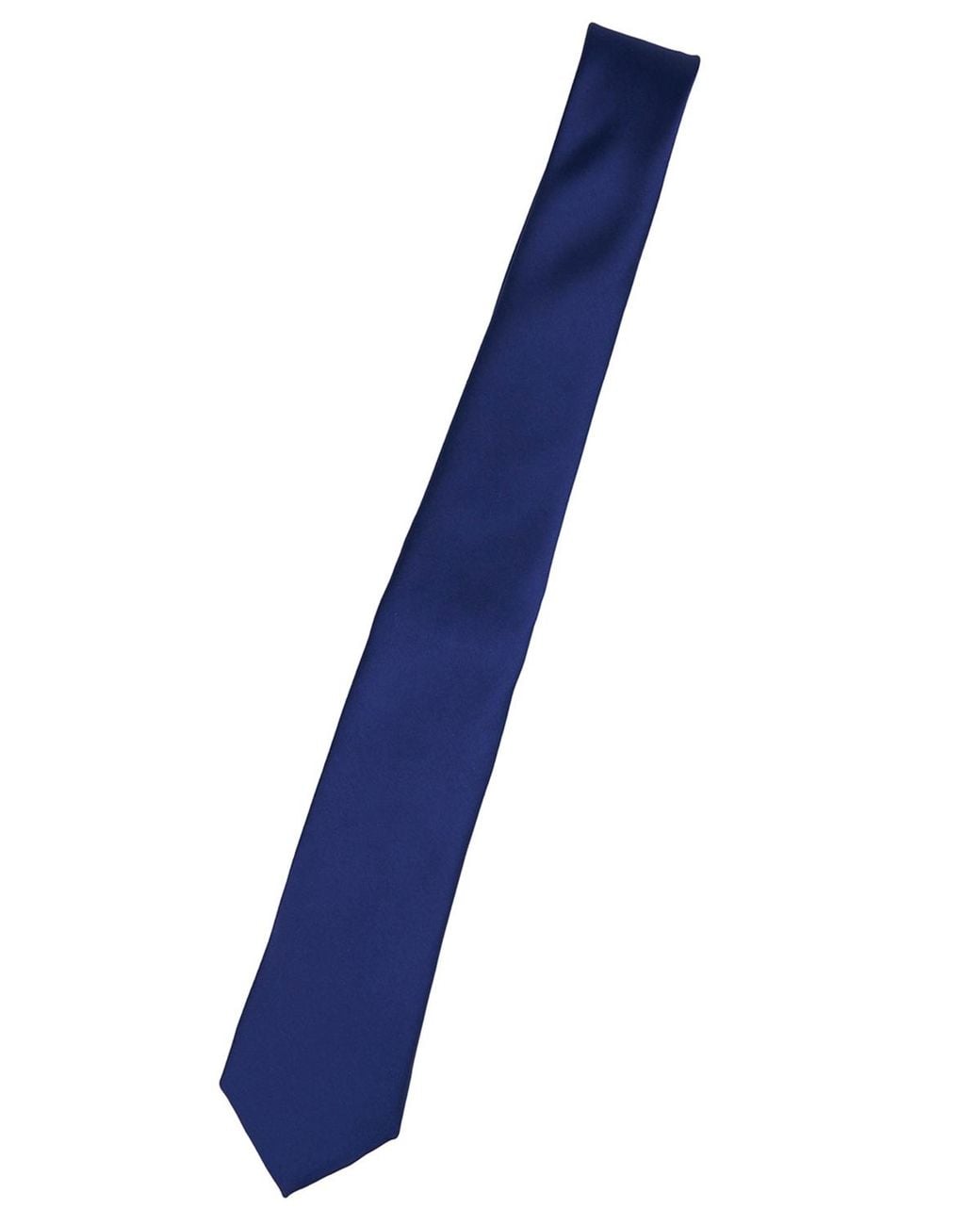 Con.struct Blue Satin Solid Tie for men