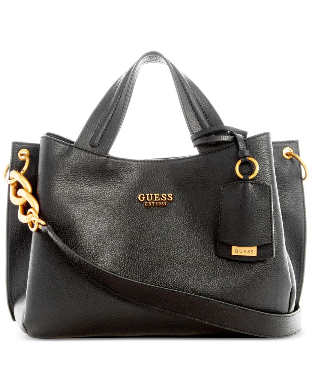 Guess Zed Girlfriend Triple Compartment Large Carryall Satchel in Black ...