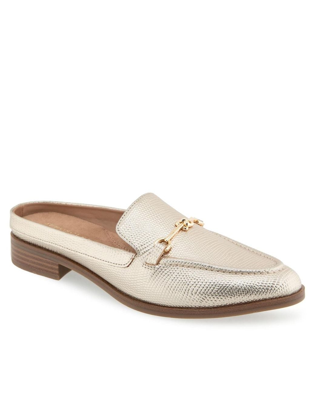 Aerosoles White Erik Pointed Toe Flat Mules