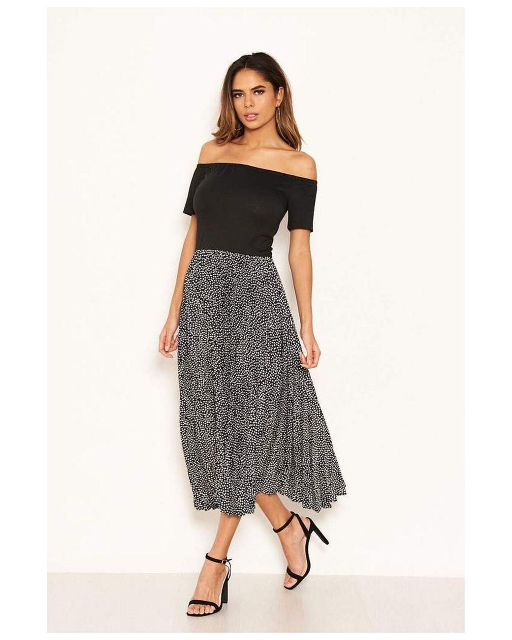 ax paris black 2 in 1 dress