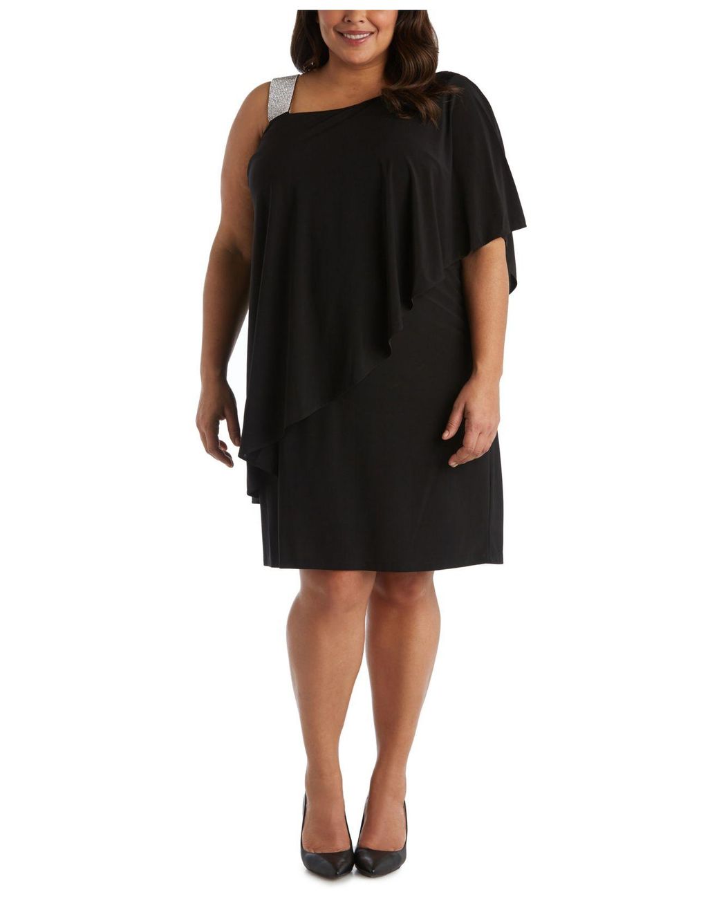 rhinestone plus size dress