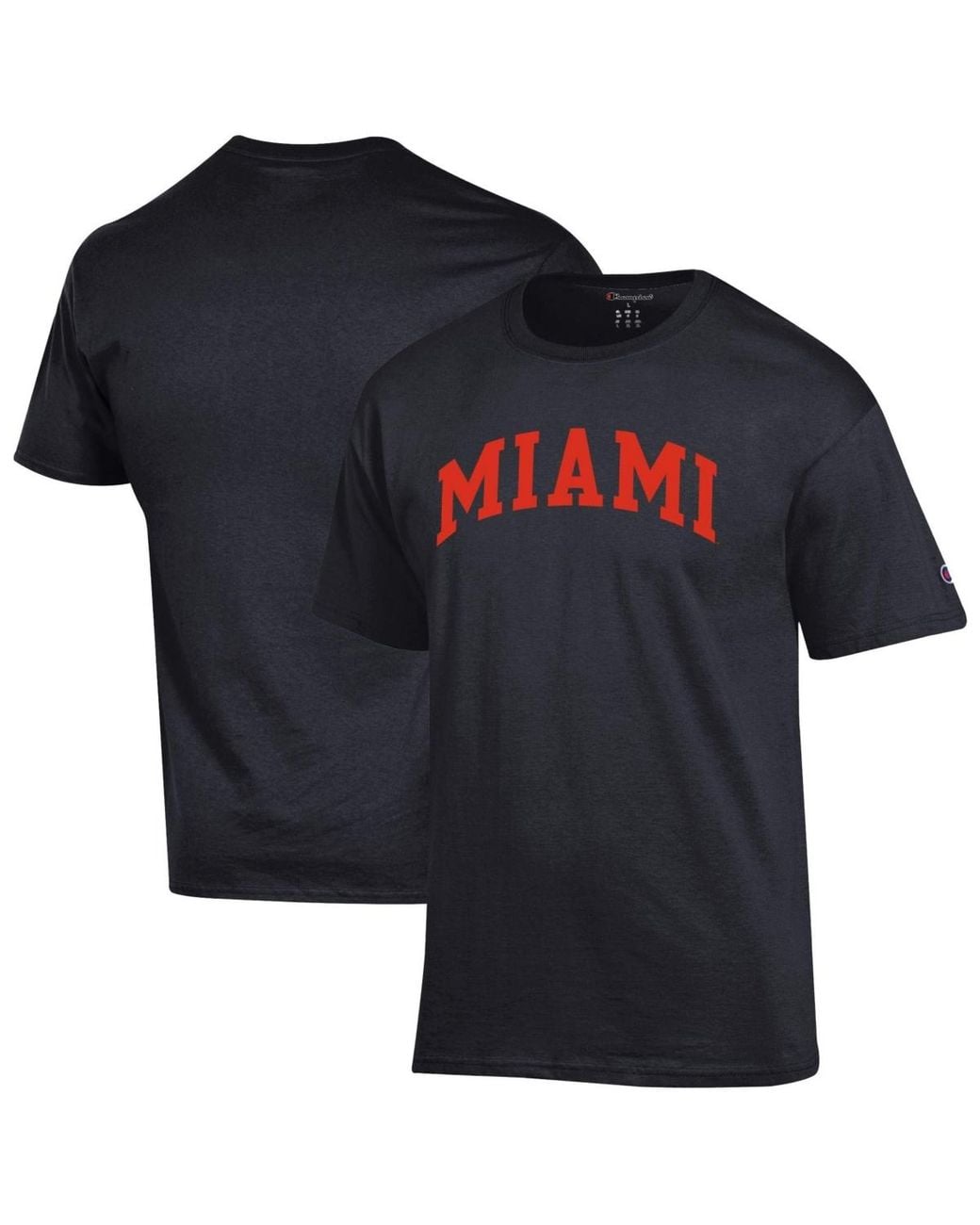 Champion Black Ohio State Buckeyes Basic Arch T-shirt for men
