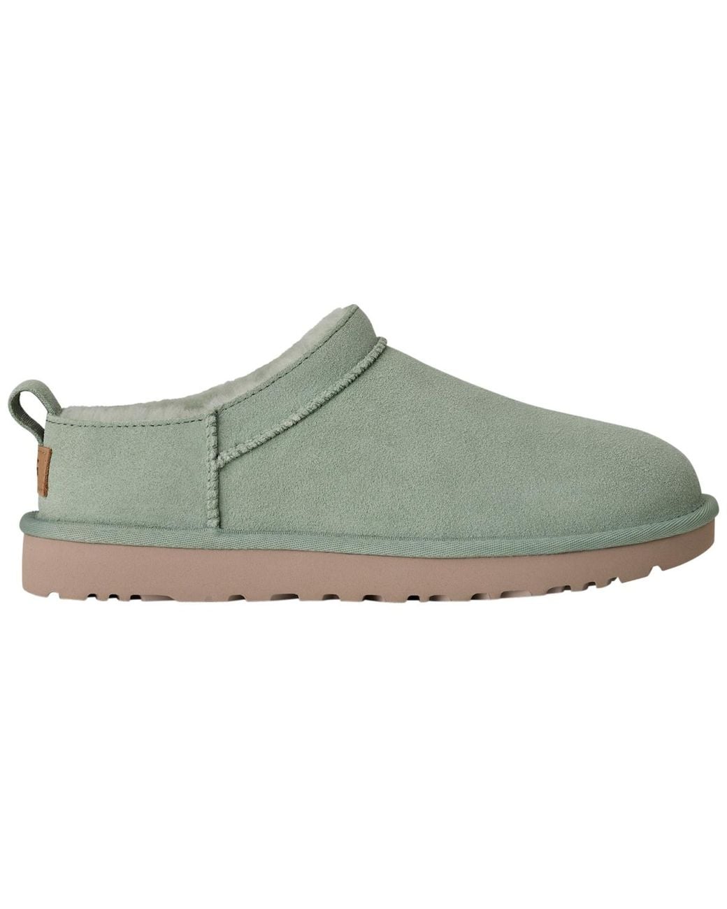 Ugg Green Classic Micro Pull Tab Round Toe Booties