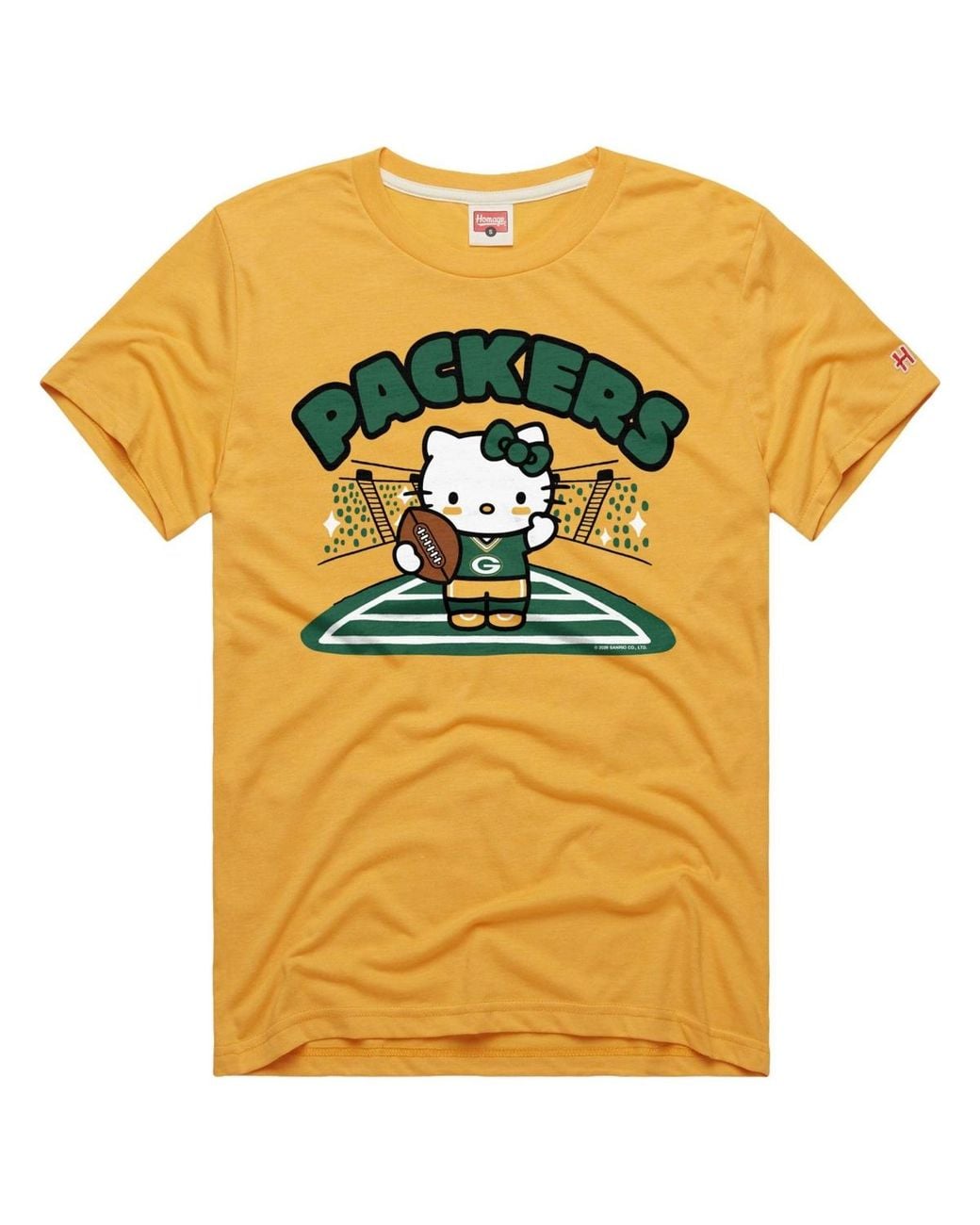 Packer Material Homage Green Bay Packers X Hello Kitty Triblend T-shirt in Yellow for ...