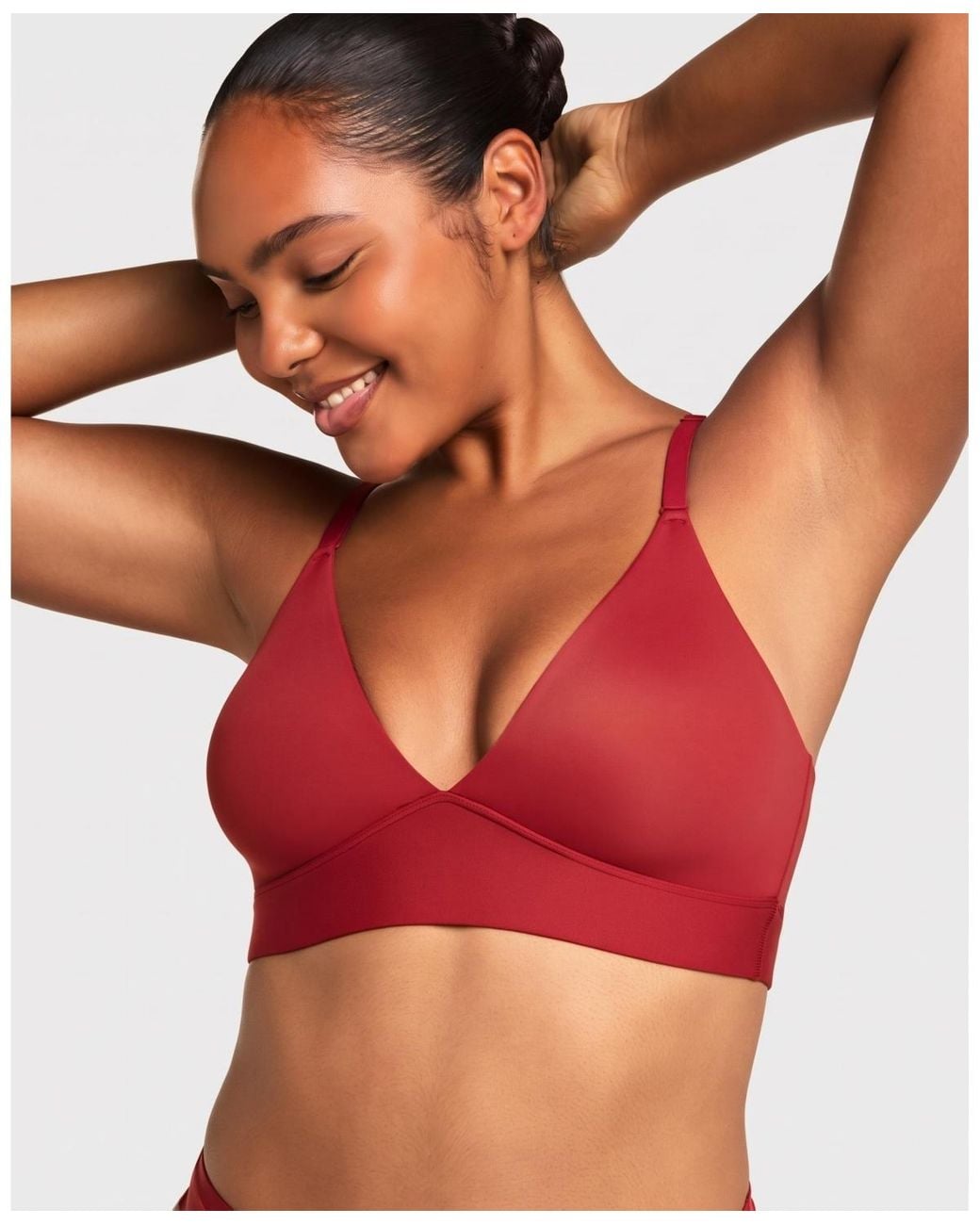 HARPER WILDE Red Bliss Wireless Triangle Bralette