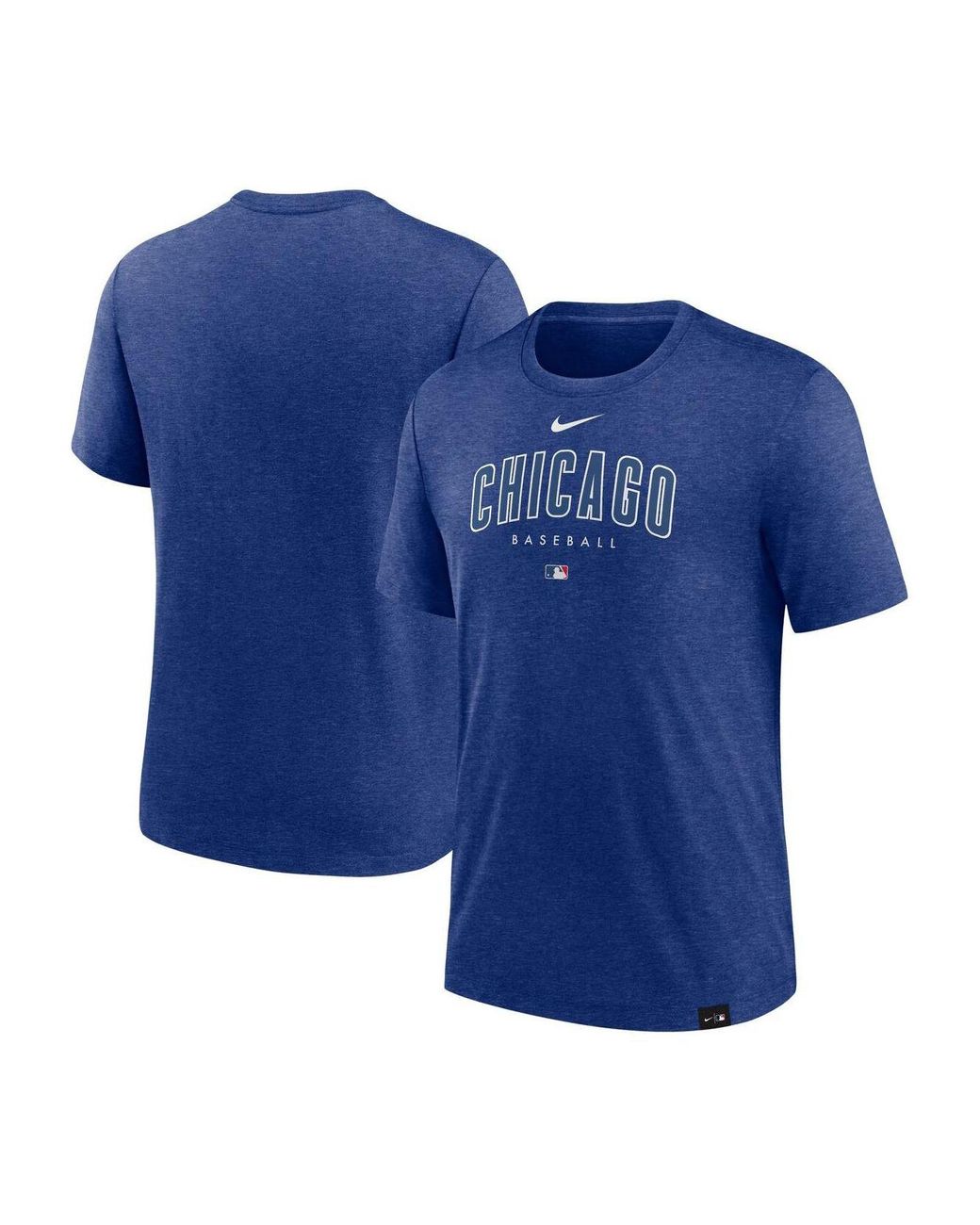 Nike Heather Royal Chicago Cubs Authentic Collection Early Work Tri ...