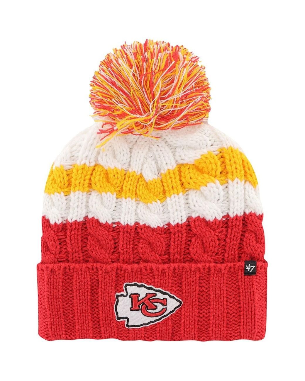 47 Kansas City Chiefs Ashfield Cuffed Knit Hat in Red | Lyst