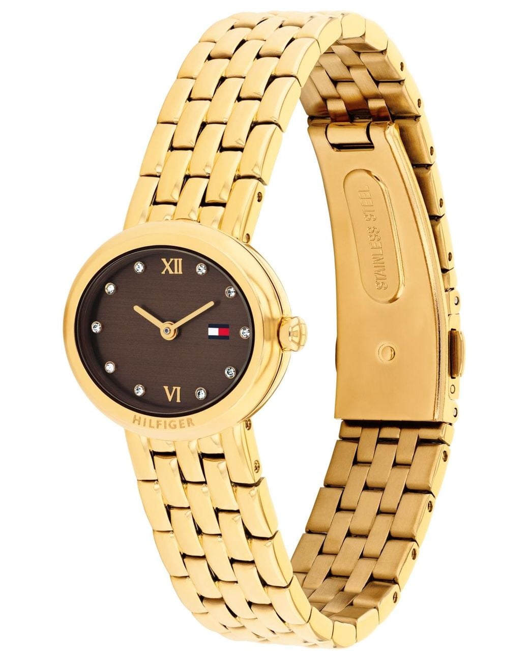 Tommy Hilfiger Metallic Quartz Tone Stainless Steel Bracelet Watch