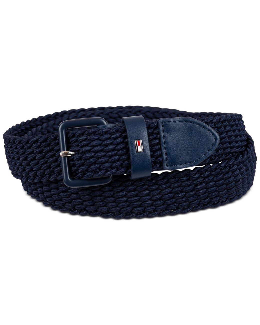 Tommy Hilfiger Synthetic Tonal Braid Belt in Navy (Blue) for Men | Lyst