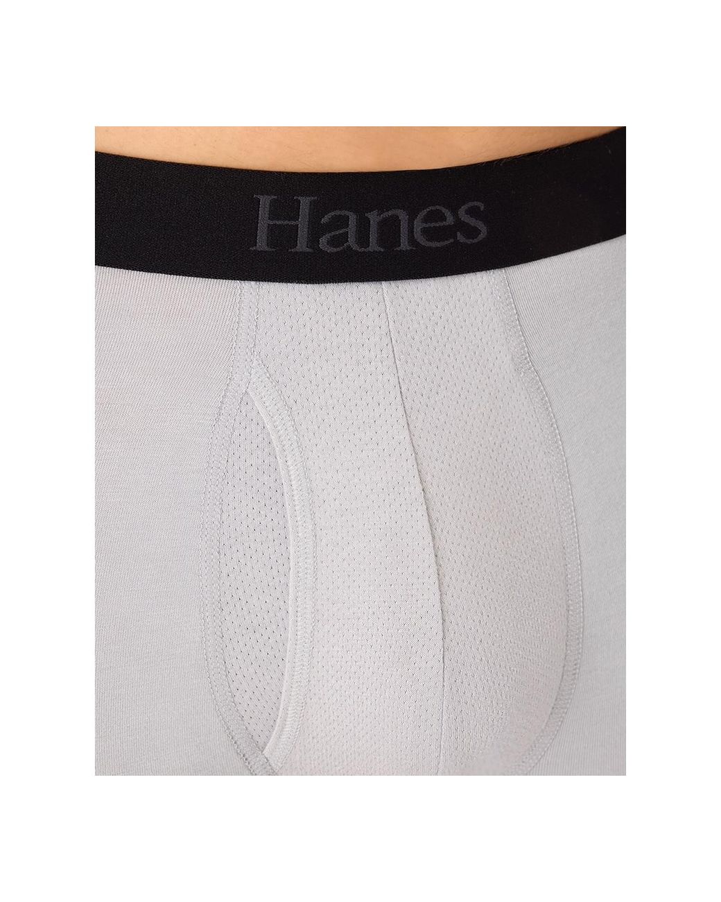 Hanes Black Ultimate Comfort Flex Fit Boxer Briefs for men