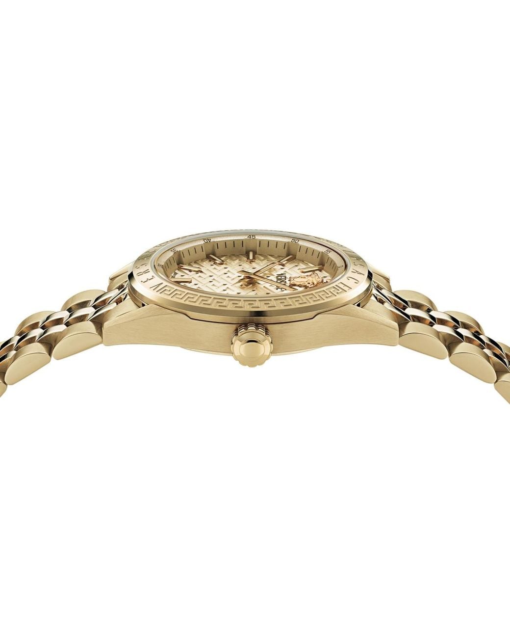 Versace Metallic V-code Stainless Steel Bracelet Watch