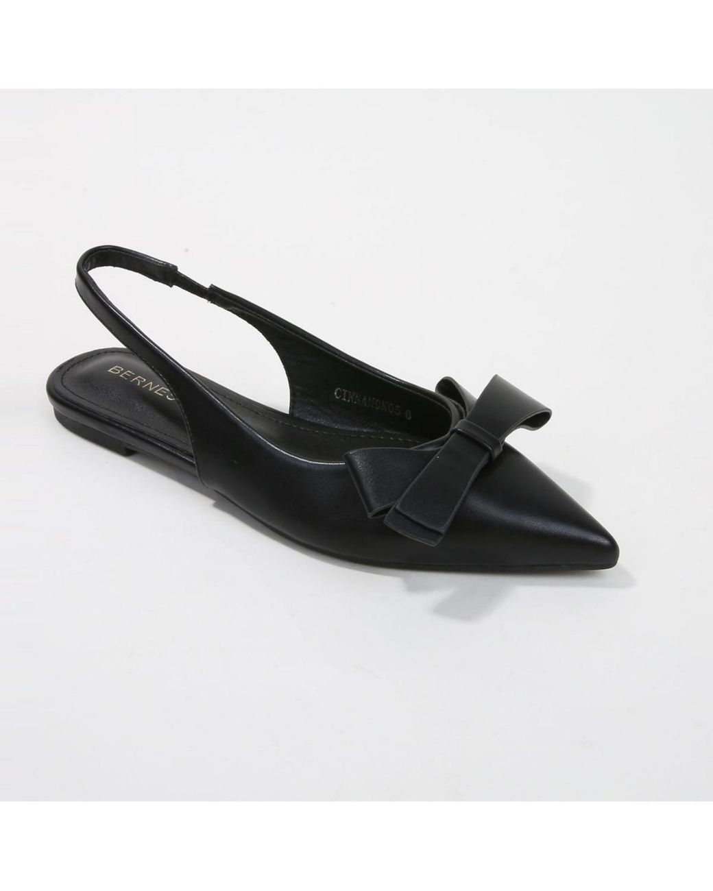 BERNESS Black Cinnamon Slingback Flats