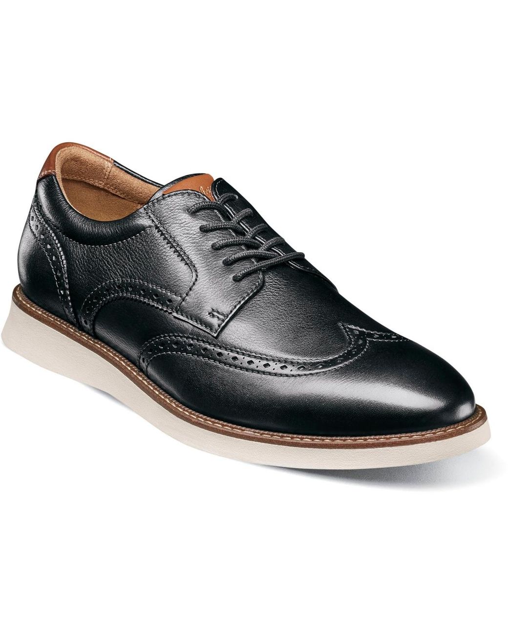 Florsheim Black Launch Wingtip Oxford for men