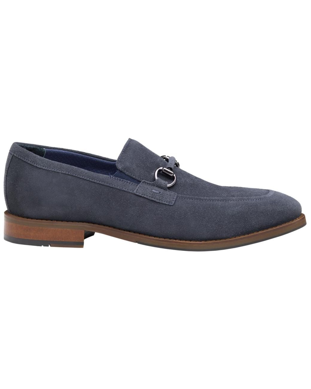 Johnston & Murphy Blue Landry Bit Round-toe Loafers for men