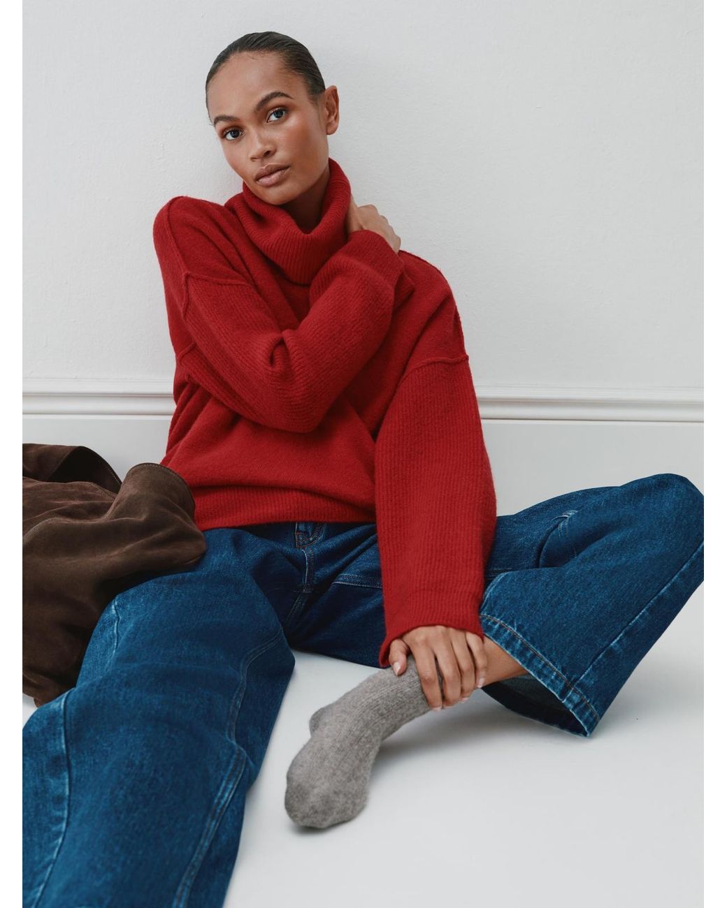 Hush Red Pullover Sweater